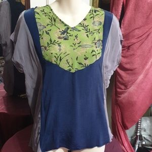 Benares  color block top
